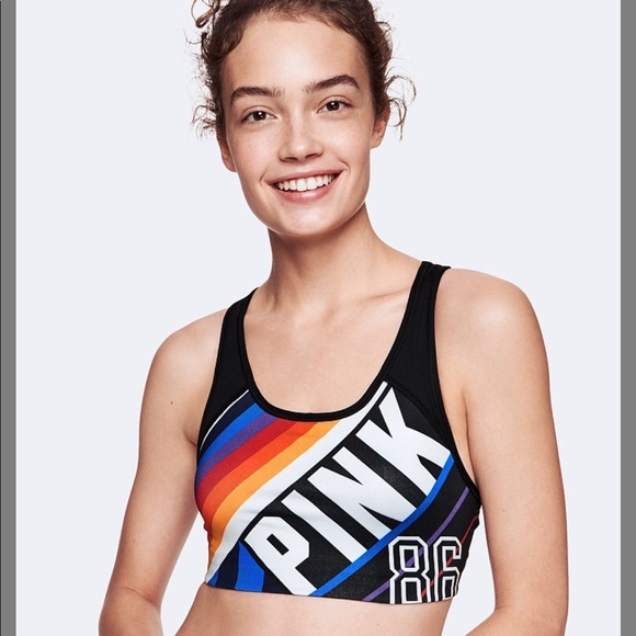 PINK Victoria's Secret Other - 3/$25 PINK Victoria’s Secret Rainbow Sports Bra